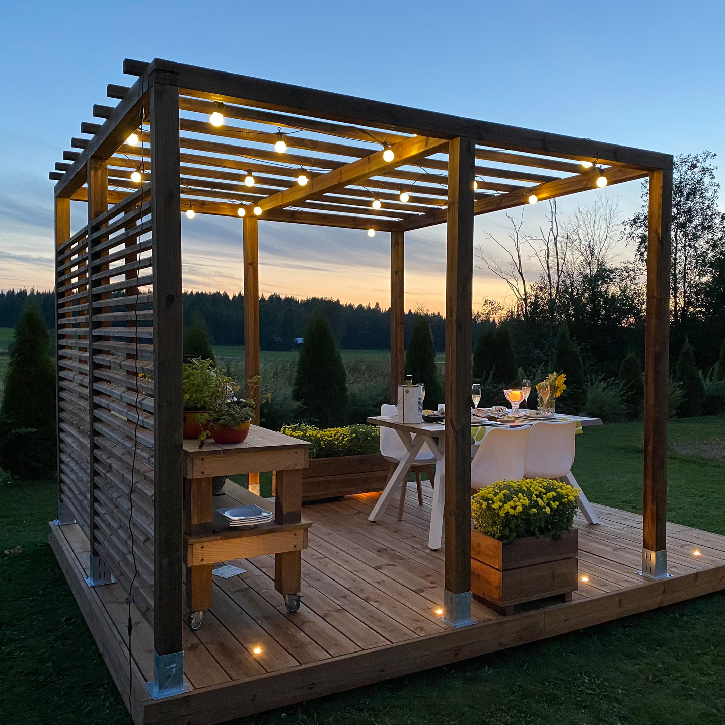 Pergola Patio 3x3m kestopuu