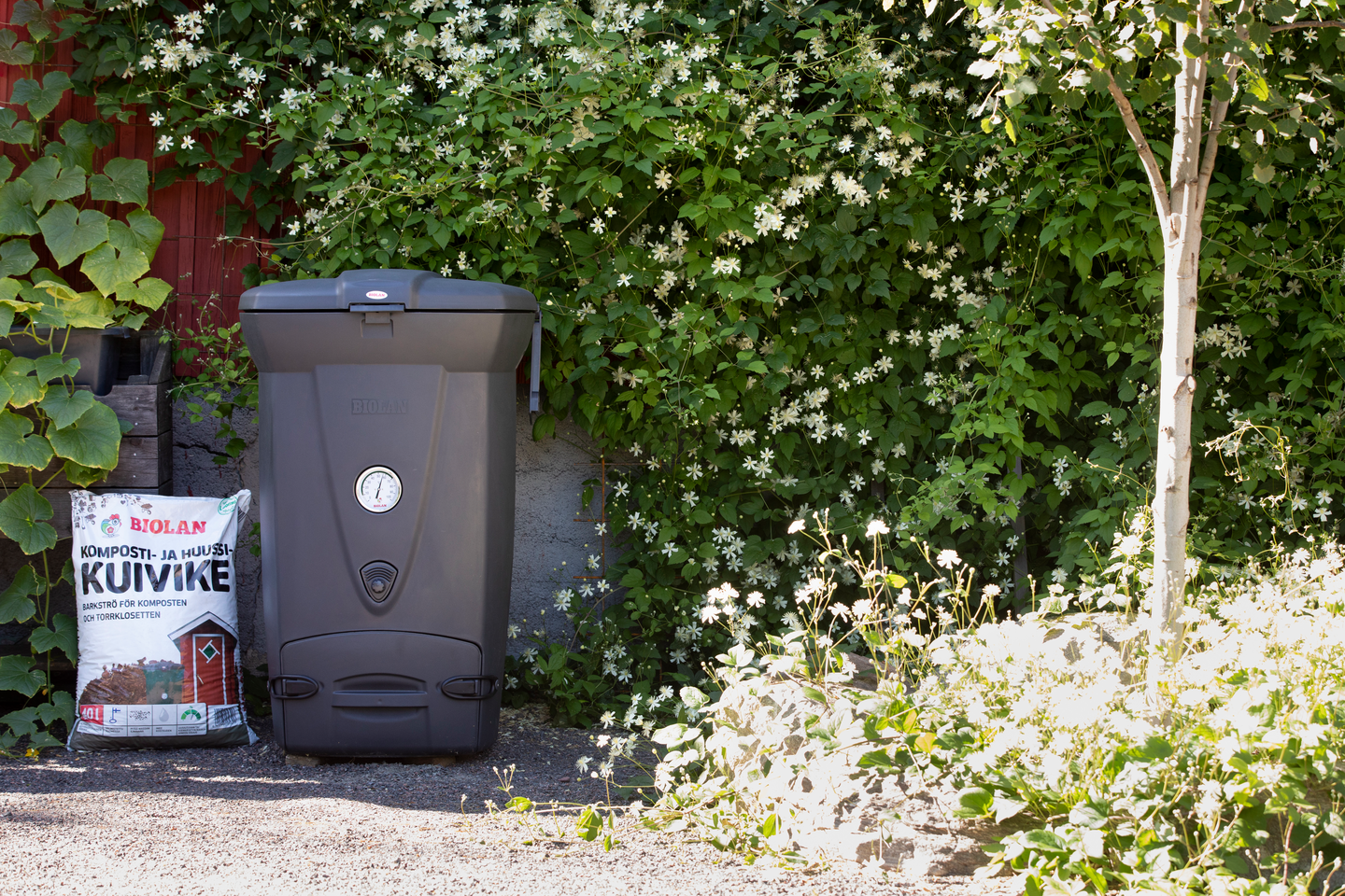 Pikakompostori Biolan 220 Eco tummanharmaa