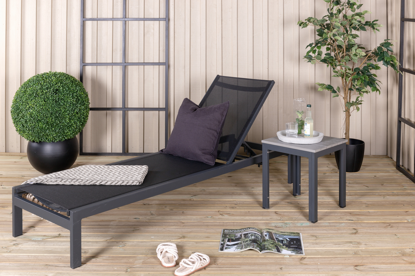 SOLSTOL CELLO EKENÄS  - SVART 2-PACK