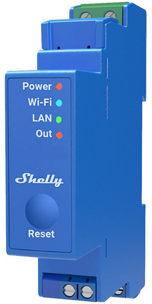Rele Shelly Pro 1 ohjelmoitava 1-K 16A DIN-kiskoon WiFi