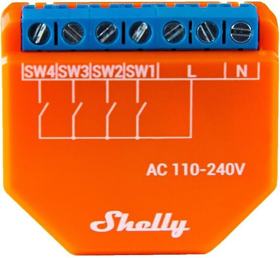 Ohjausyksikkö Shelly Plus I4 4-K 230V WiFi