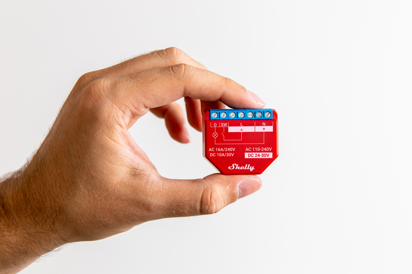 Releyksikkö Shelly Plus 1PM 1-K 16A tehomittaus WiFi