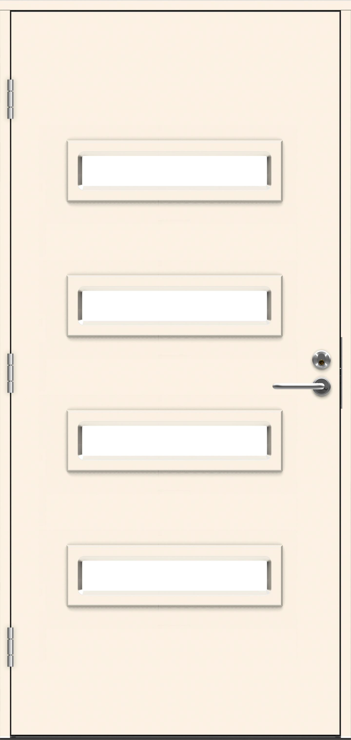 Ulko-ovi Swedoor ECO Salton 10x21 valkoinen