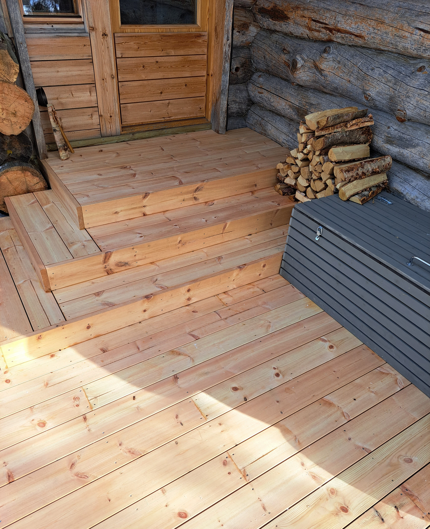 Terassilauta Pölkky 28x145x4500 mänty sydänpuu