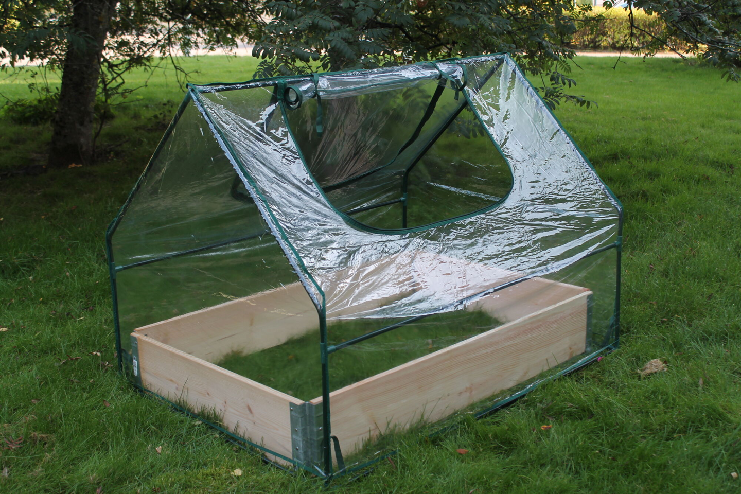 Minikasvihuone lavakaulukselle Tarha