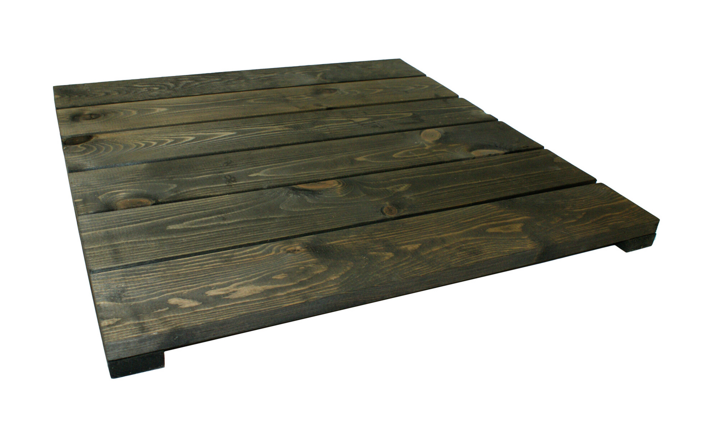 Puulaatta 60x60cm mustanharmaa