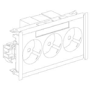 Kanavapistorasia Schneider Pika CYB-PS 3-osainen valkoinen