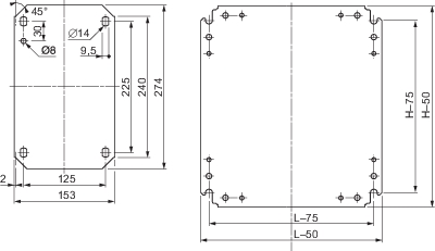 Asennuslevy Schneider NSYMM64 600x400mm