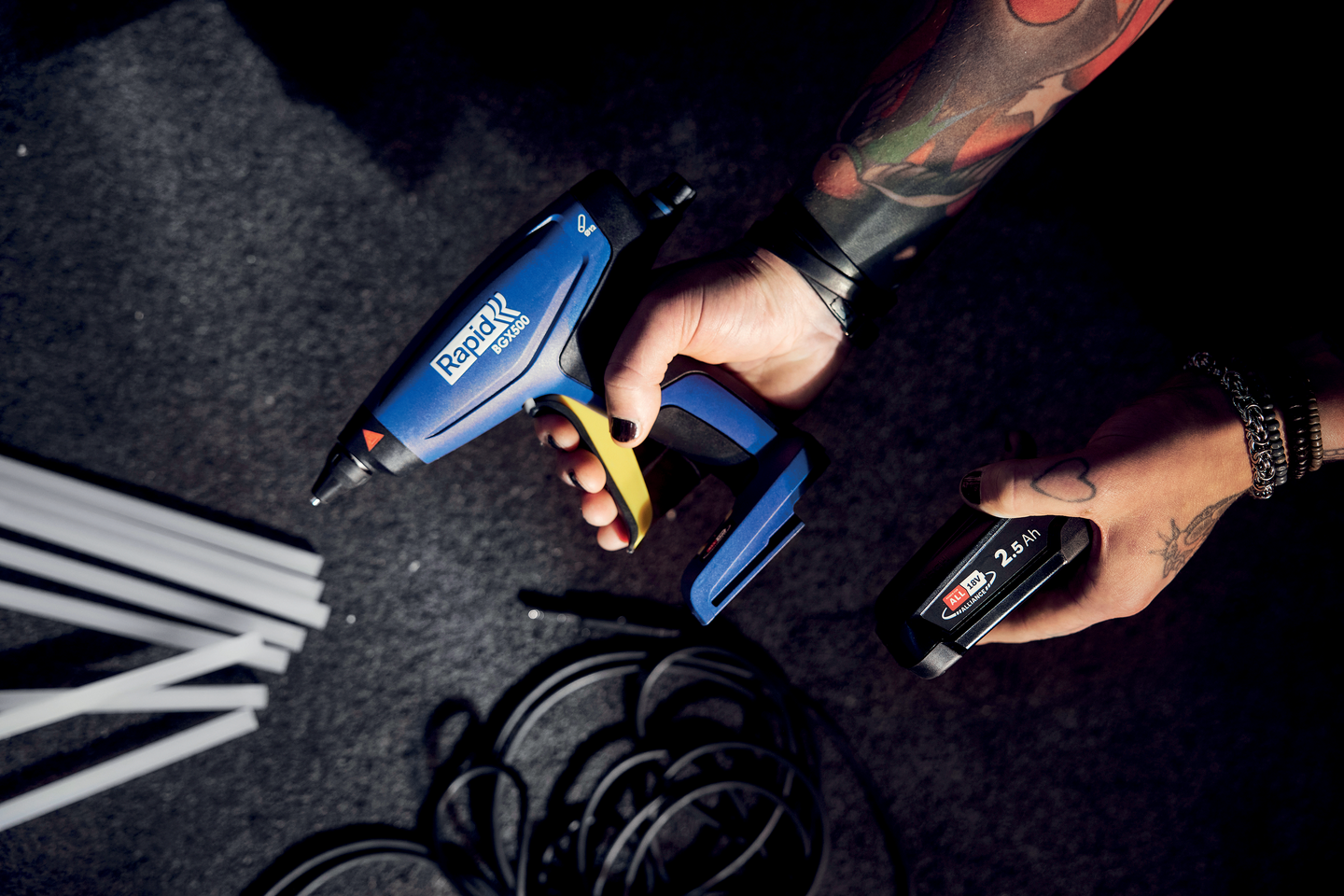 Liimapistooli Rapid 18V BGX500 ei akkua