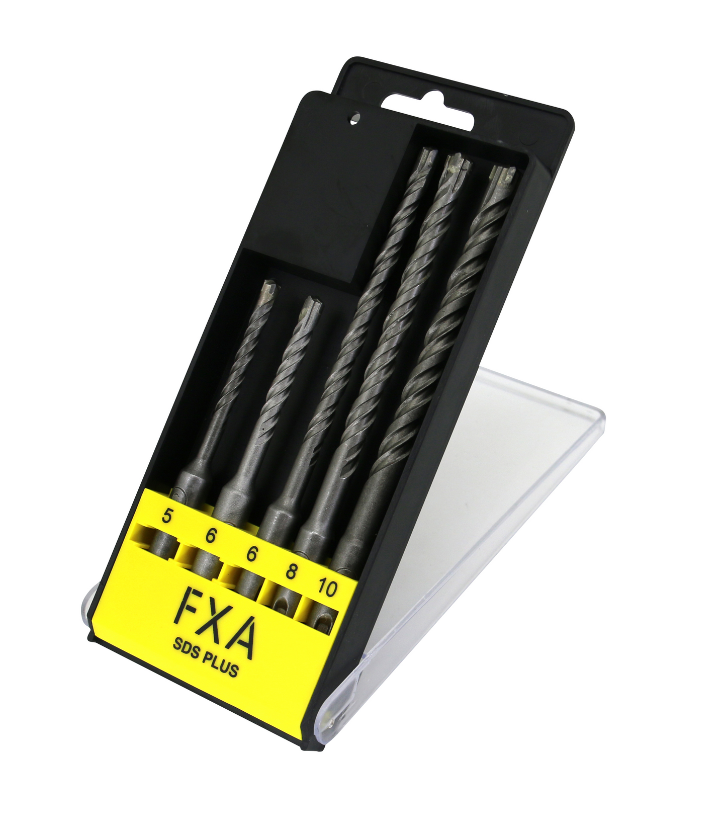 Poranteräsarja FXA SDS plus 4-leikkuinen 5, 6, 6, 8 ja 10mm
