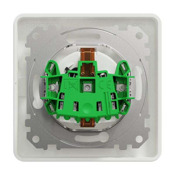 Pistorasia Exxact 1S/16A/IP21 upj valkoinen