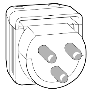 Valaisinpistotulppa Schneider 3-napainen