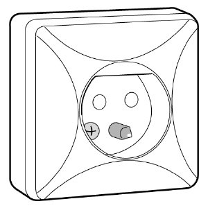 Valaisinpistorasia Schneider 2-napainen maadoitettu pinta