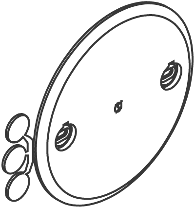 Rasiakansi Schneider Electric Multifix RSK1 sileä D70-78mm IP20