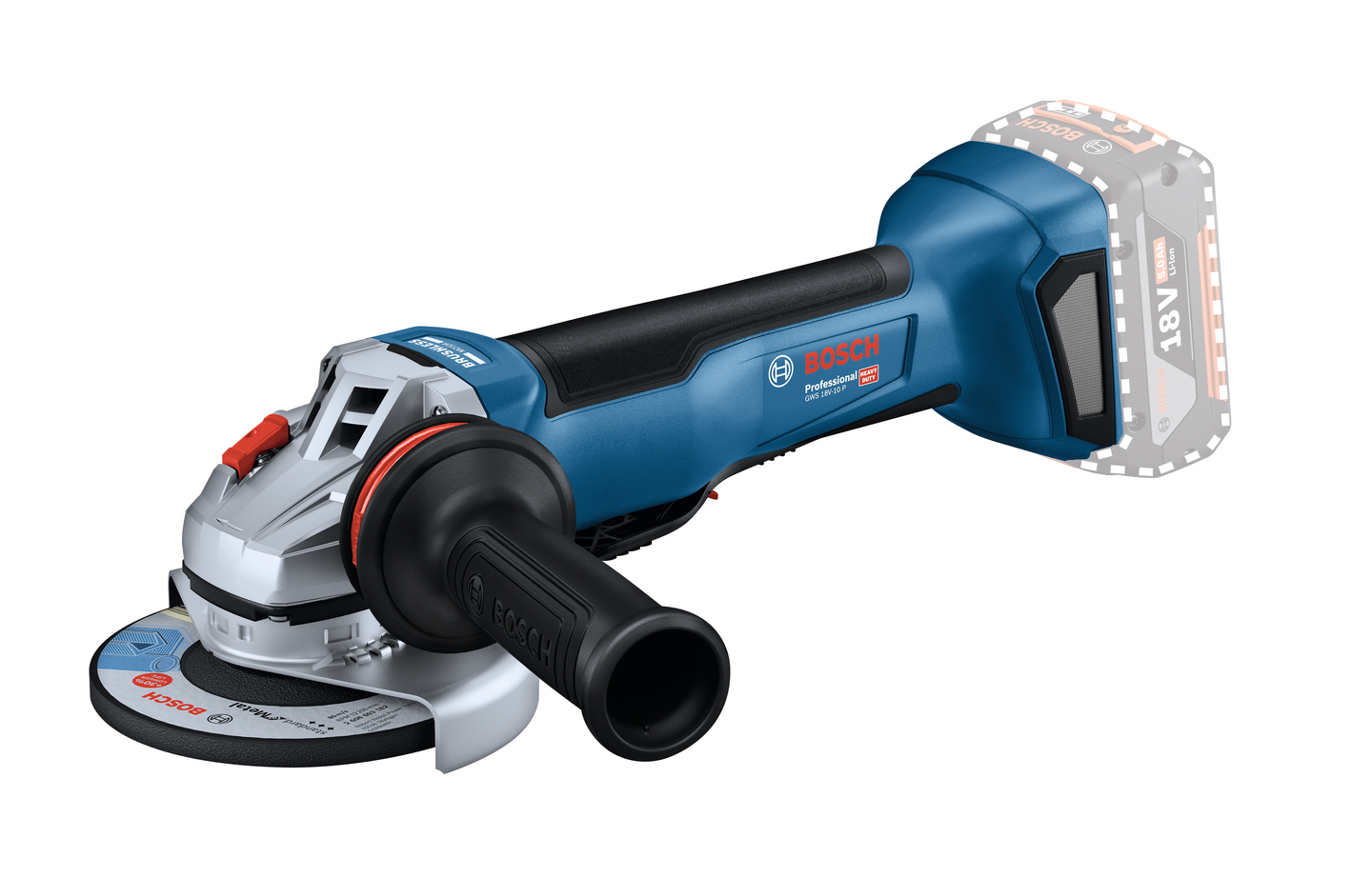 Akkukulmahiomakone Bosch GWS 18V-10 P Solo