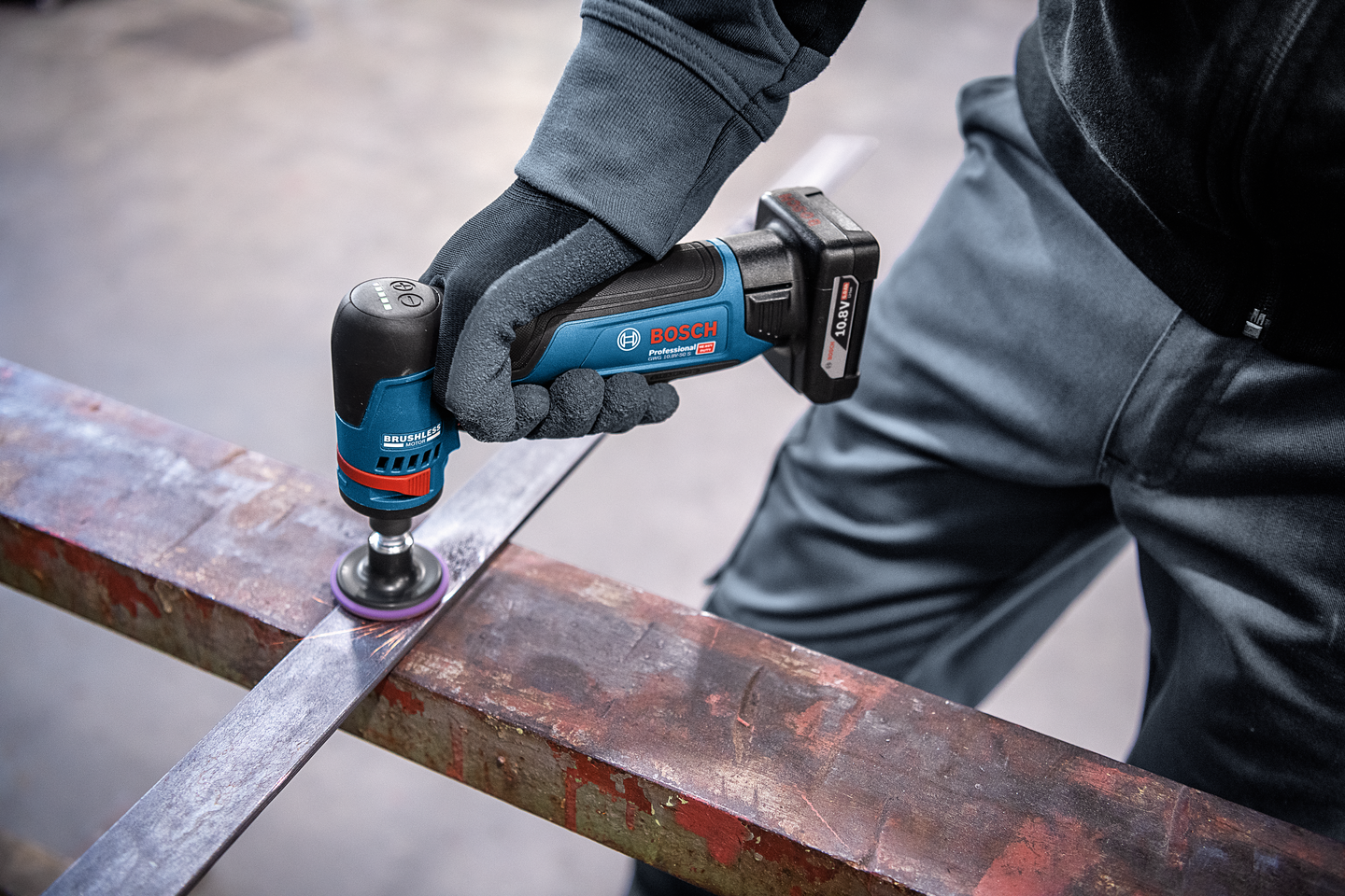 Akkukulmahiomakone Bosch GWG 12V-50 S Solo L-Boxx