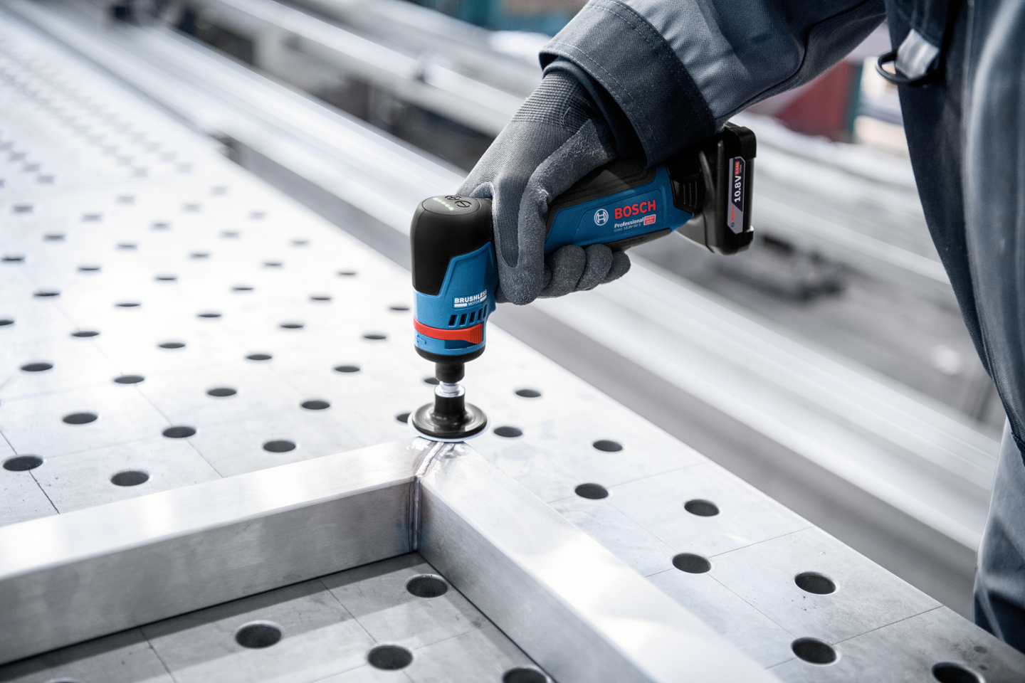 Akkukulmahiomakone Bosch GWG 12V-50 S Solo L-Boxx