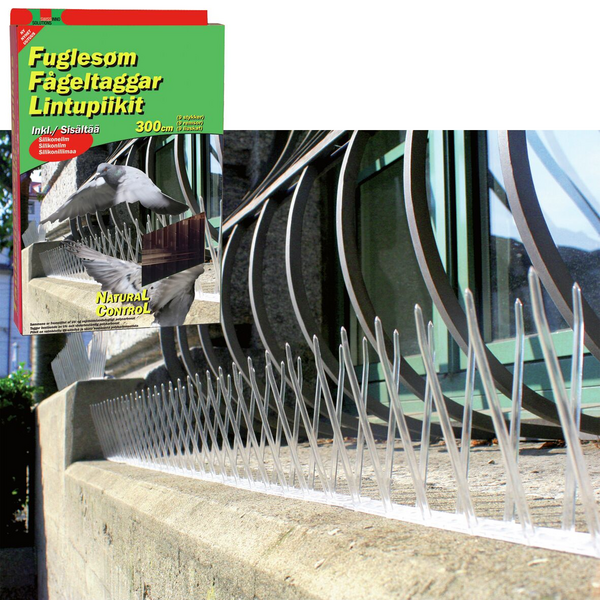 Lintupiikit Natural Control pituus 300cm silikoniliima