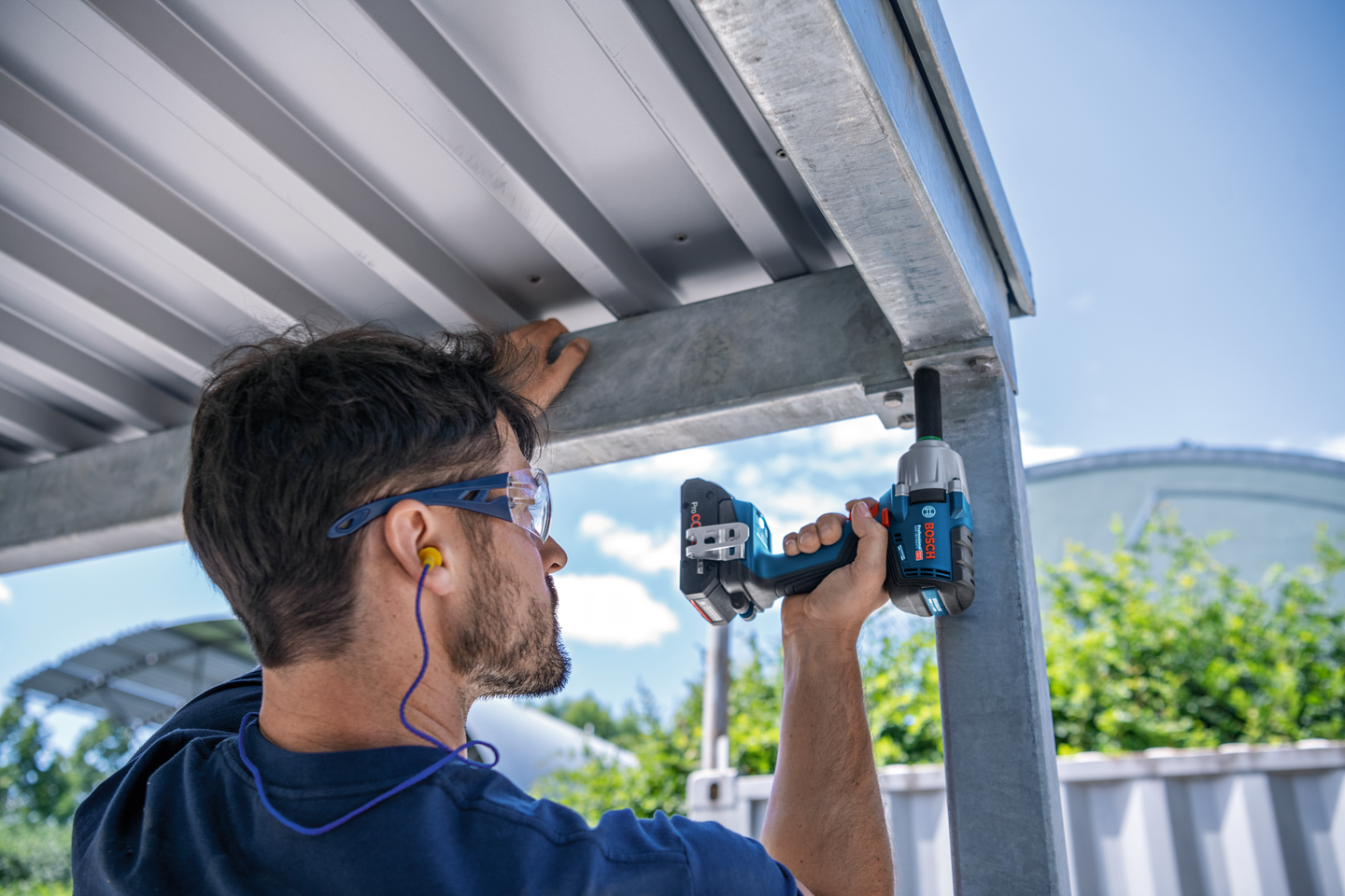 Akkuiskumutterinväännin Bosch GDS 18V-450 PC Solo GCY L-Boxx