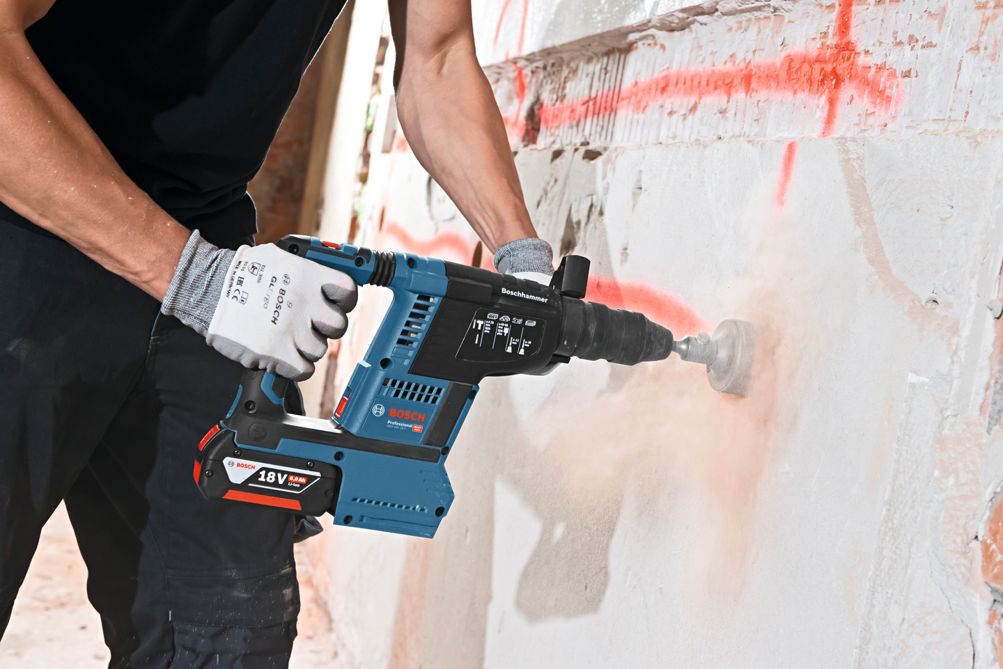 Akkuporavasara Bosch GBH 18V-26 F 2x5,5Ah ProCore GDE L-Boxx