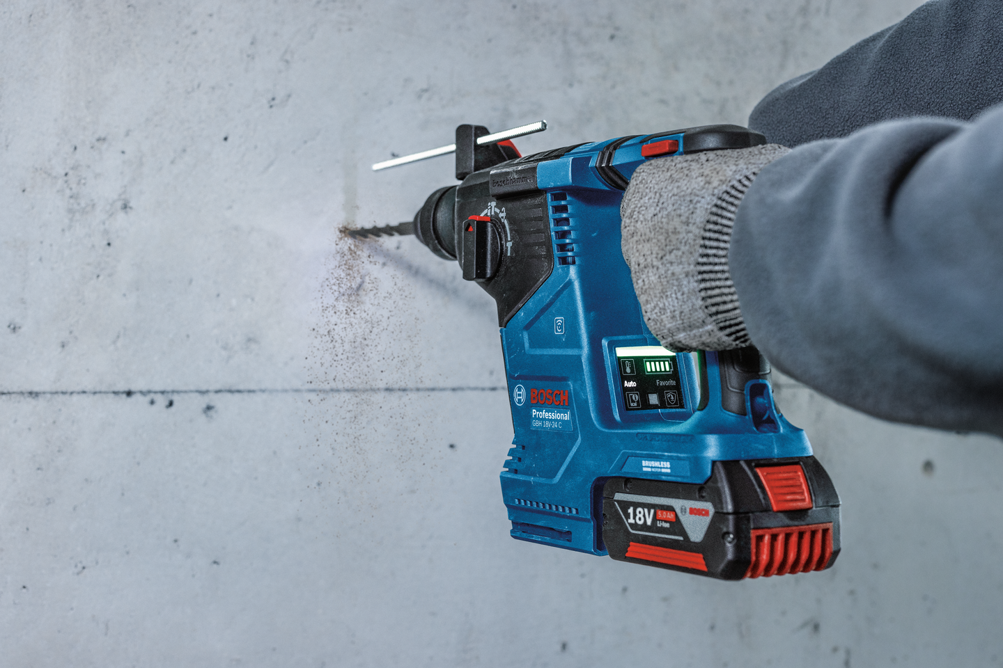 Akkukonesarja Bosch 18V 4-osainen GSR/GDX/GBH/GSA 1x4Ah 2x5,5Ah PC 4xL-Boxx