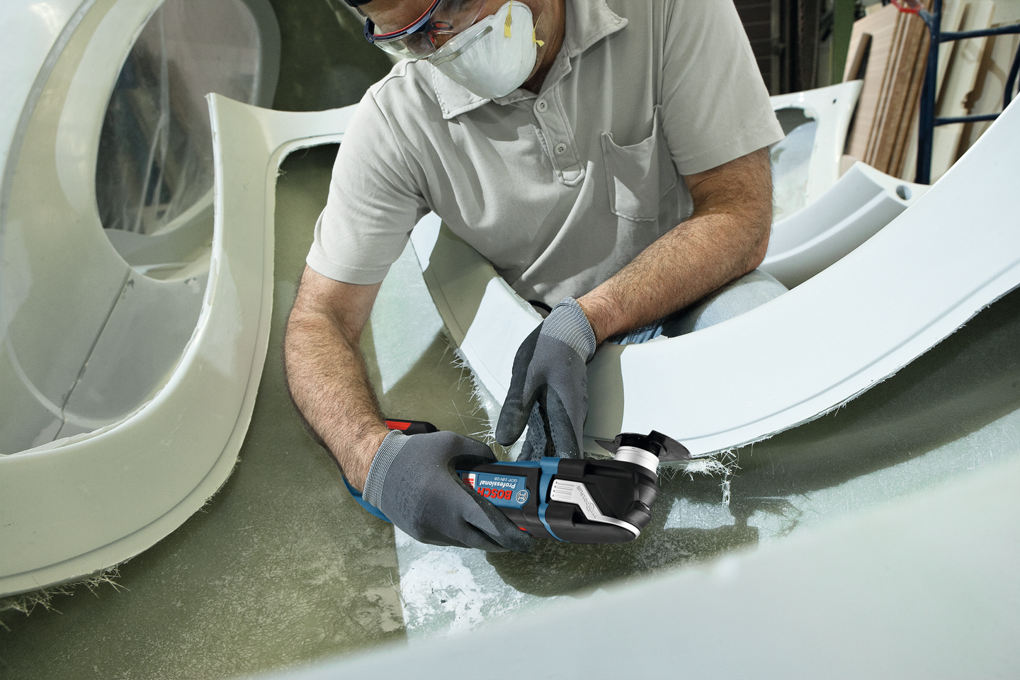 Akkukonesarja Bosch 18V 4-osainen GSR/GDR/GBH/GOP 1x4Ah 2x5,5Ah PC 4xL-Boxx