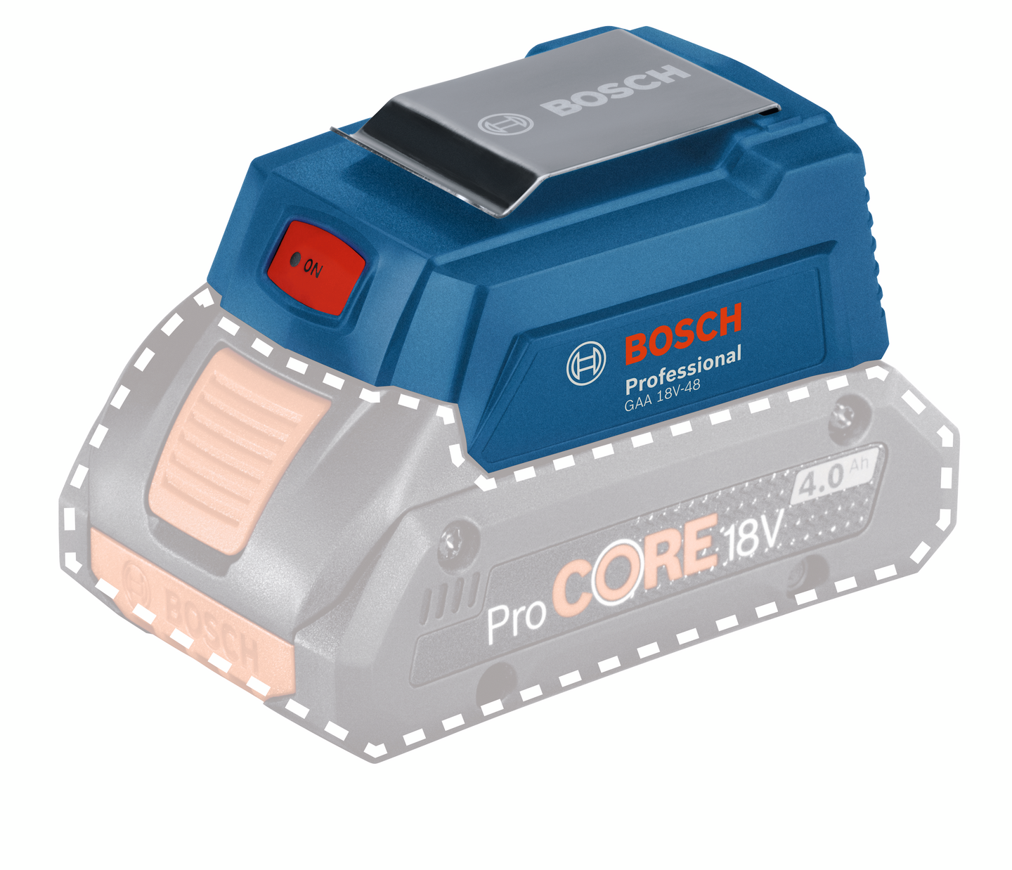 Akkuadapteri Bosch GAA 18V-48