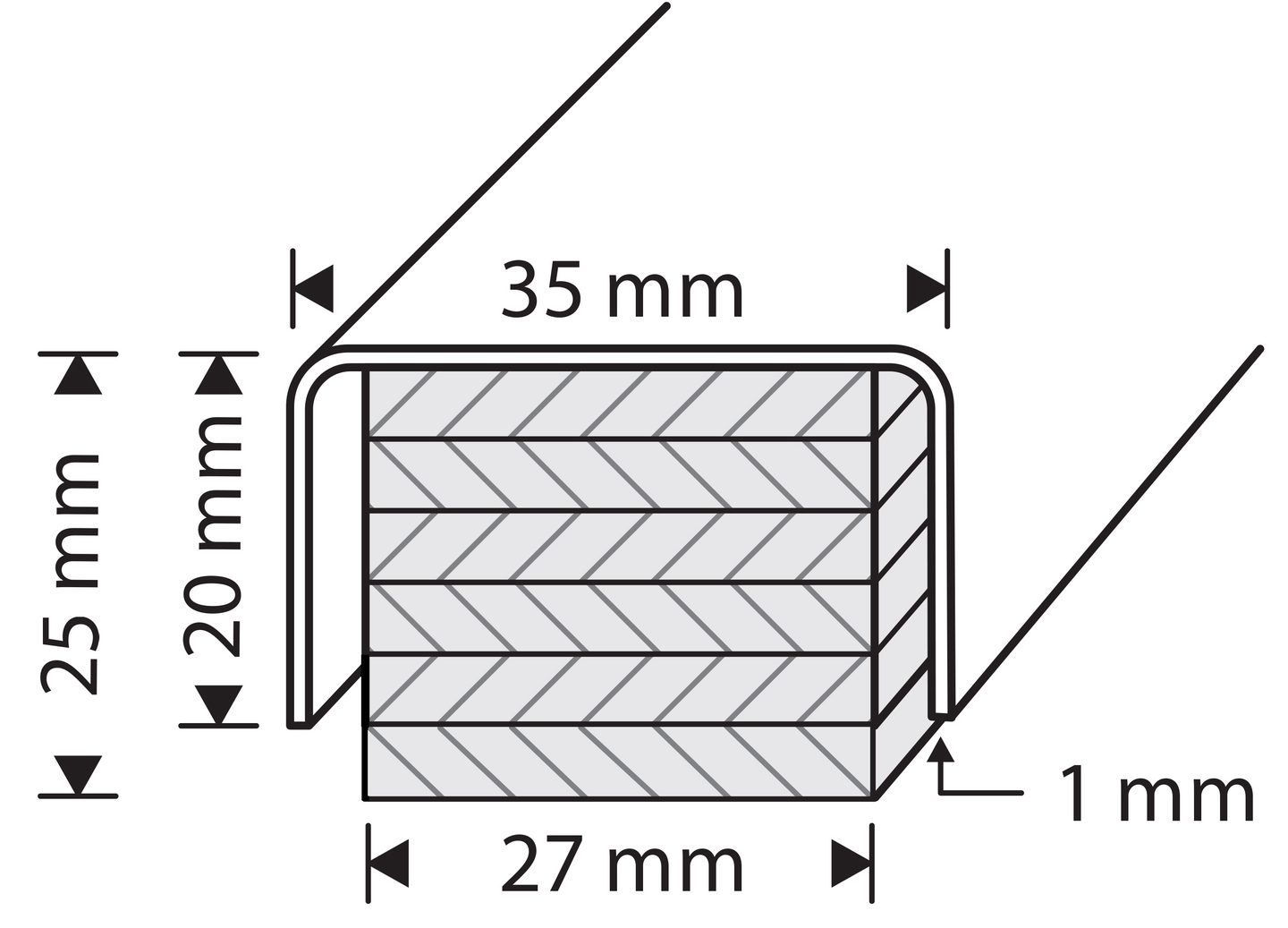 Kynnys M10S rst ja vaneri 25x35x906mm