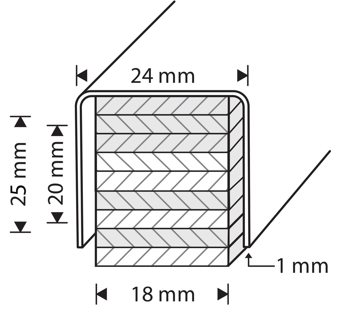 Vesieristekynnys 25x24x1000mm M10K Carbon Black alumiini + vaneri