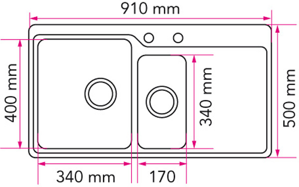 Allas Stala Neo N4017-91L monoreuna ruostumaton teräs