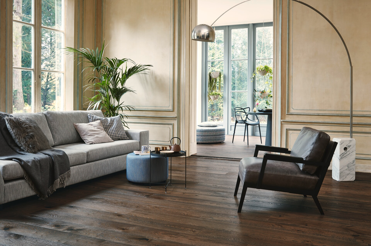 Parketti Tarkett Heritage tammi Old Brown 1-sauvainen harjattu