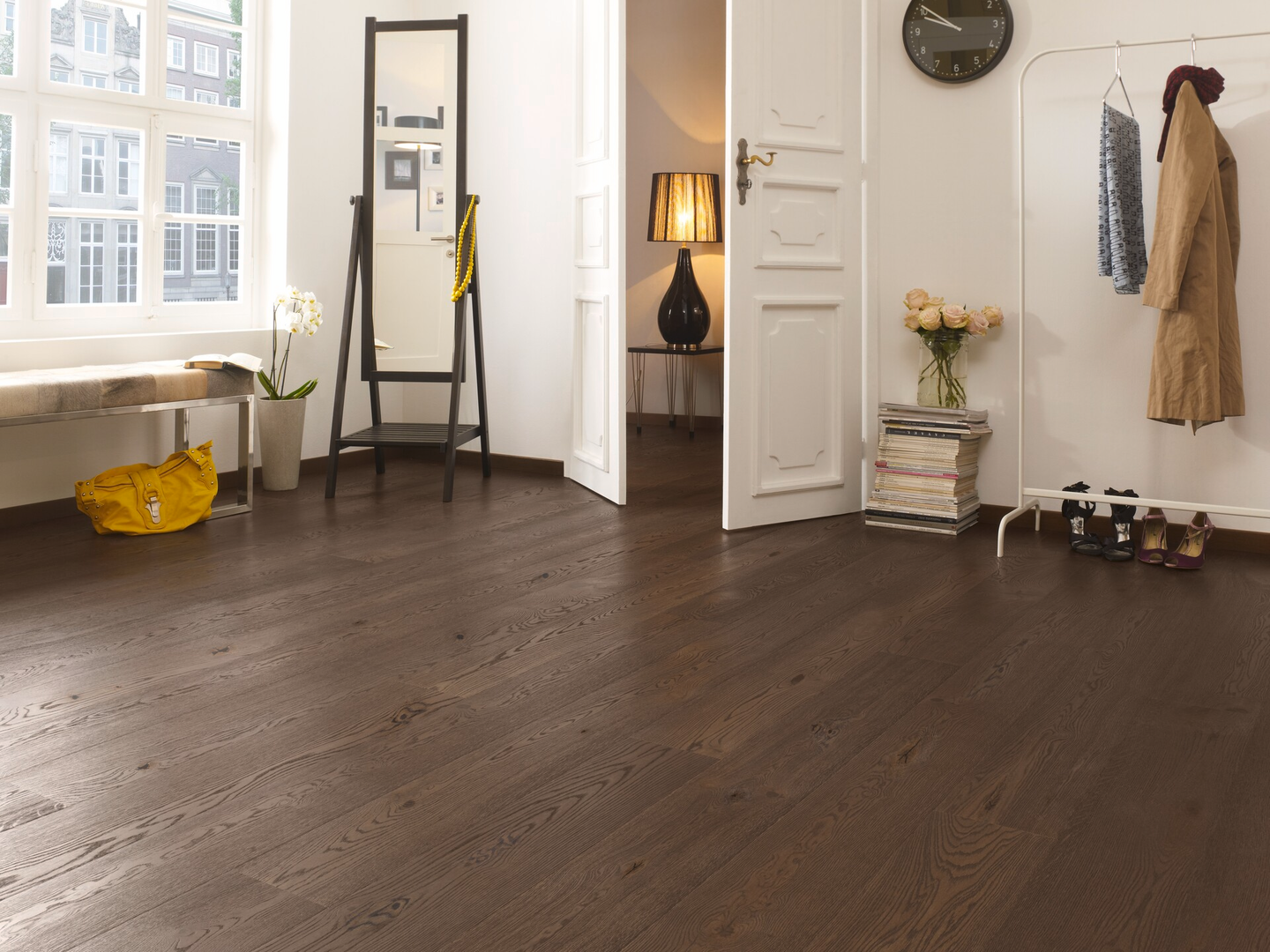 Parketti Tarkett Heritage tammi Old Brown 1-sauvainen harjattu