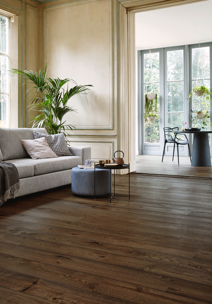 Parketti Tarkett Heritage tammi Old Brown 1-sauvainen harjattu