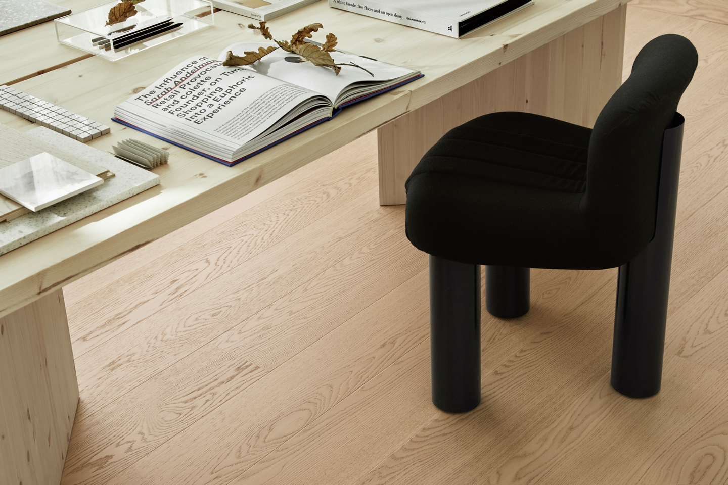 Parketti Tarkett Shade tammi Cream White 1-s harjattu