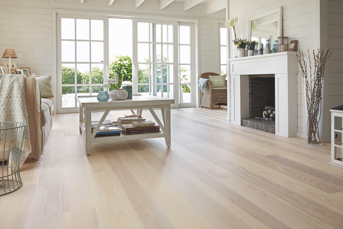 Parketti Tarkett Prestige saarni Seashell 1-s harjattu