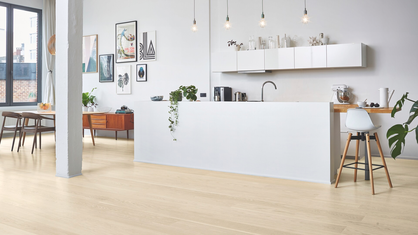 Parketti Tarkett Shade tammi Cotton White 1-s