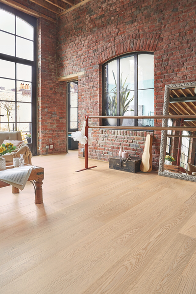 Parketti Tarkett Shade tammi Cream White 1-s harjattu