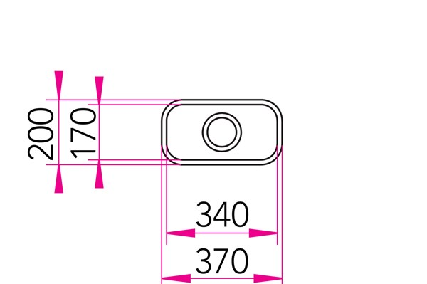 Allas Stala mini P17P huullosasennus 37x200/14 ruostumaton teräs