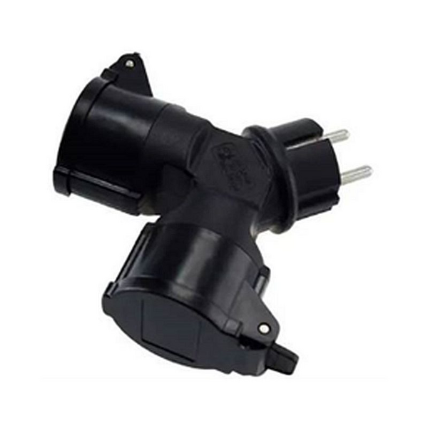 Haaroitin OPAL 2-osainen maadoitettu 16A IP44 musta