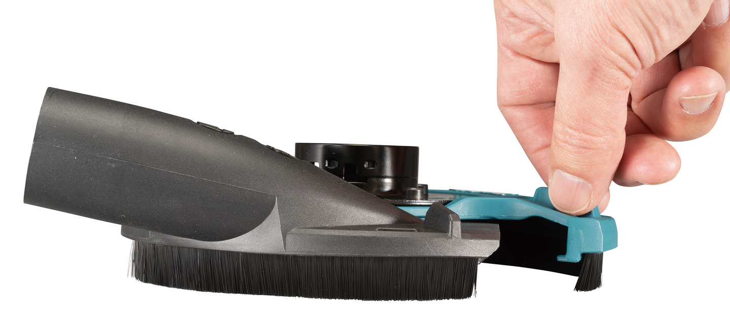 Pölysuoja imuriliitännällä Makita kulmahiomakoneet 115-125mm pikasäädöllä