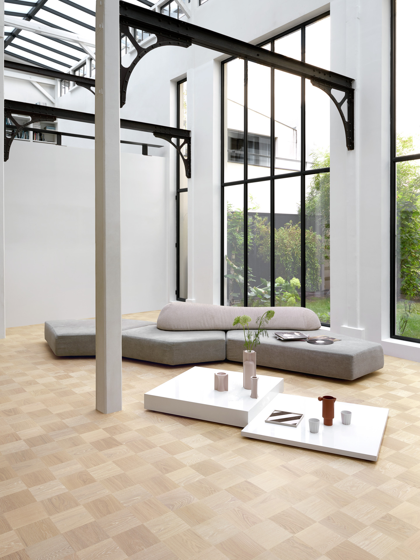 Parketti Tarkett Noble tammi Brooklyn suuret ruudut harjattu