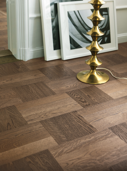 Parketti Tarkett Noble tammi Wasa ruutulauta harjattu