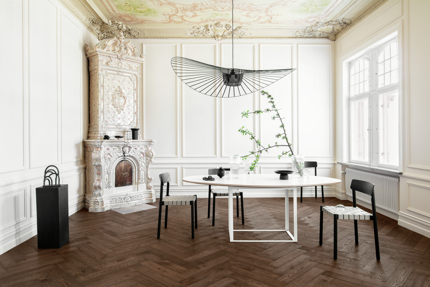 Parketti Tarkett Segno tammi Old Brown kalanruoto harjattu vasen lauta