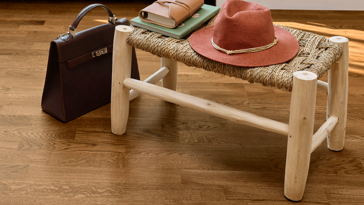 Parketti Tarkett Shade tammi Almond Tres 3-s harjattu