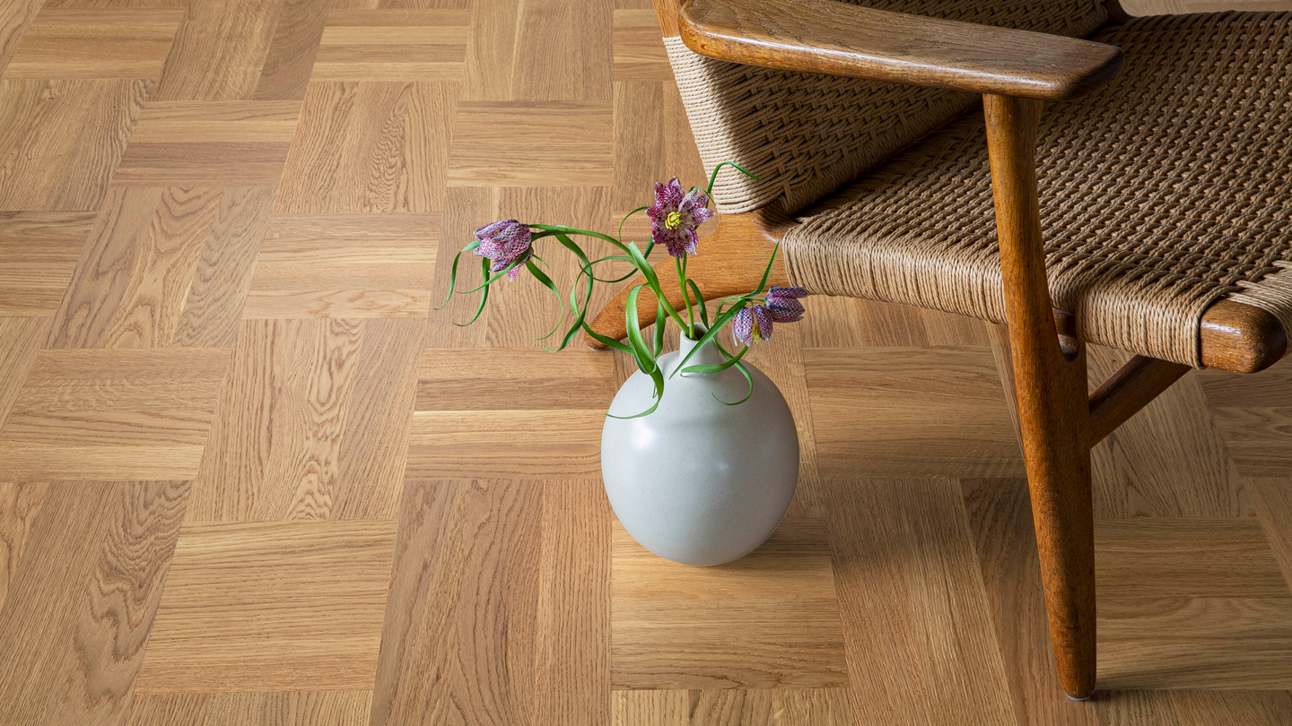 Parketti Tarkett Noble tammi Classic ruutulauta harjattu