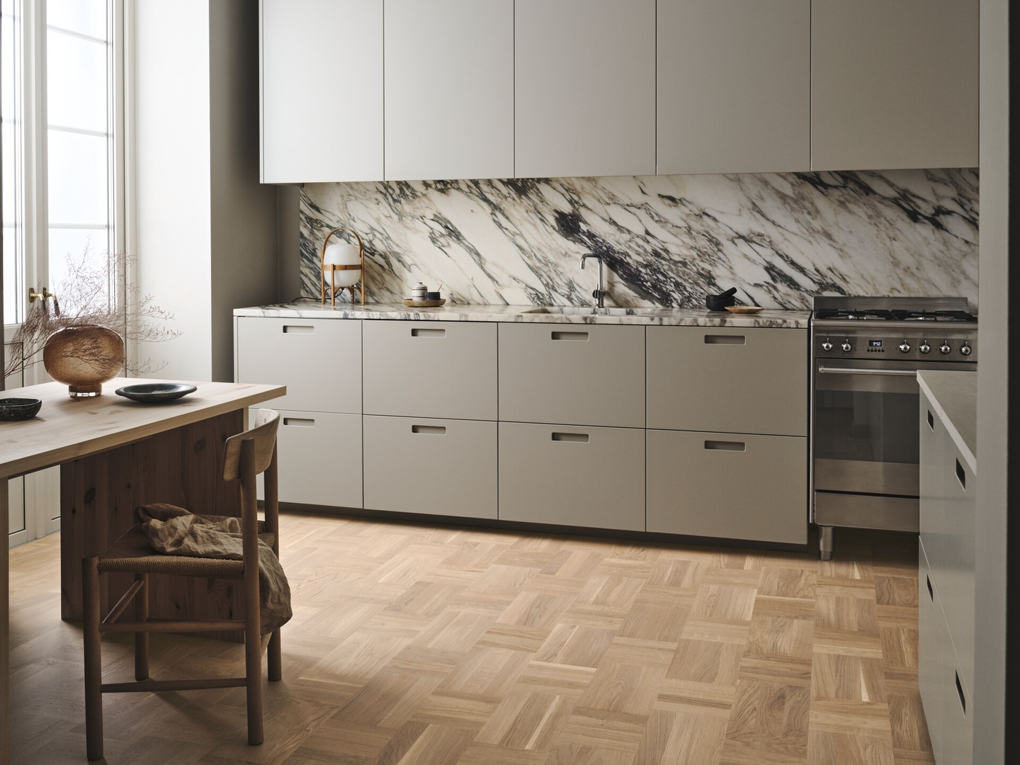 Parketti Tarkett Grace tammi Era ruutulauta harjattu