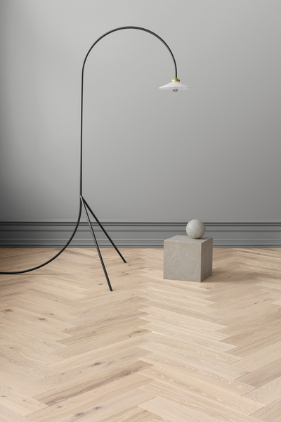 Parketti Tarkett Segno tammi Lime Stone kalanruoto harjattu vasen lauta