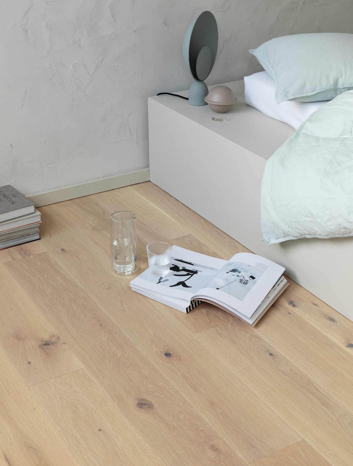 Parketti Tarkett Prestige tammi Satin White 1-sauvainen