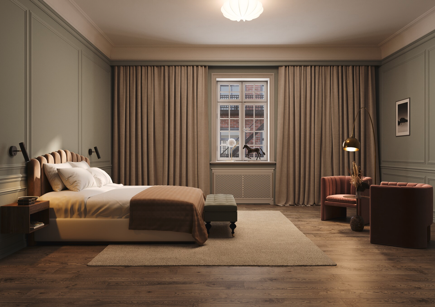 Parketti Tarkett Prestige tammi Scallop 1-s harjattu