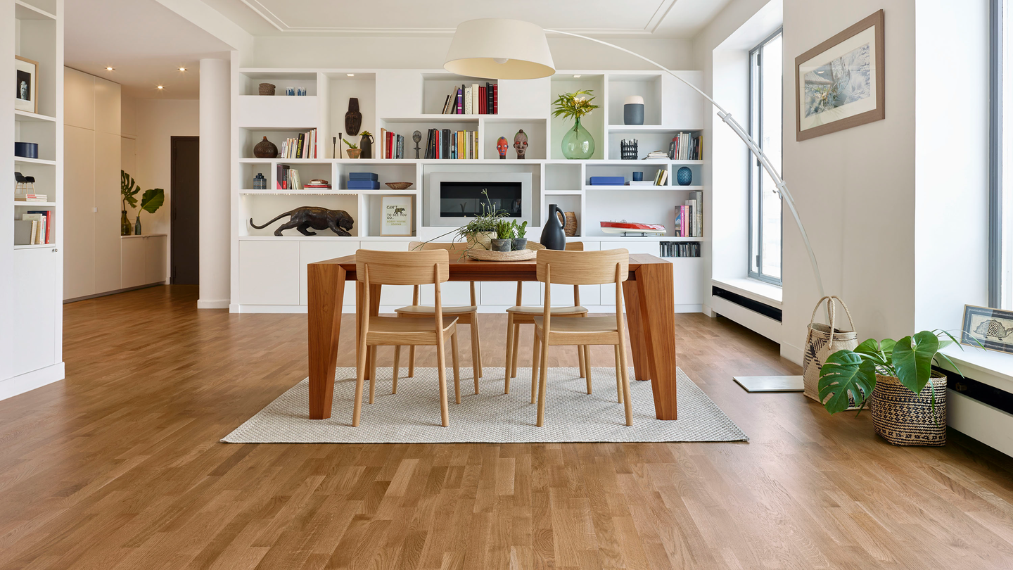 Parketti Tarkett Shade tammi Almond Tres 3-s harjattu